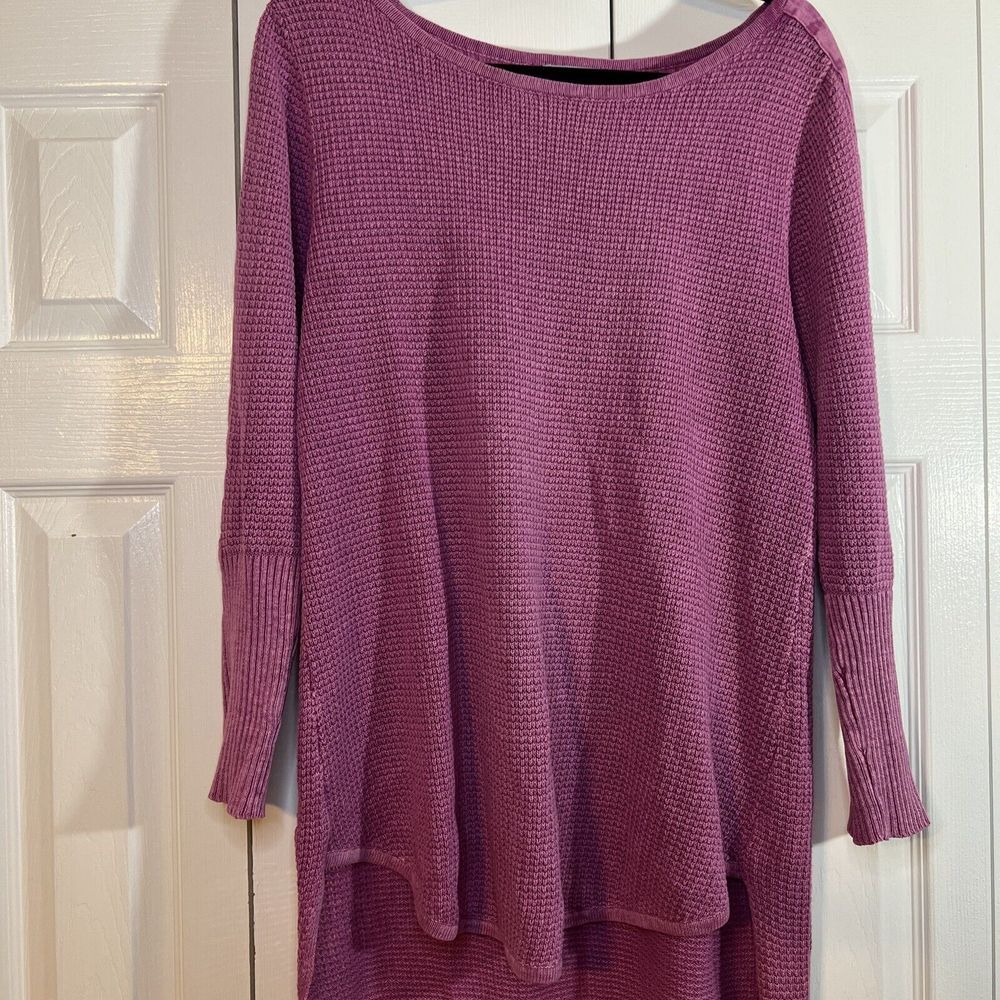 PBJ BLUES ACID WASH PURPLE‎  SWEATER TUNIC SIZE LARGE